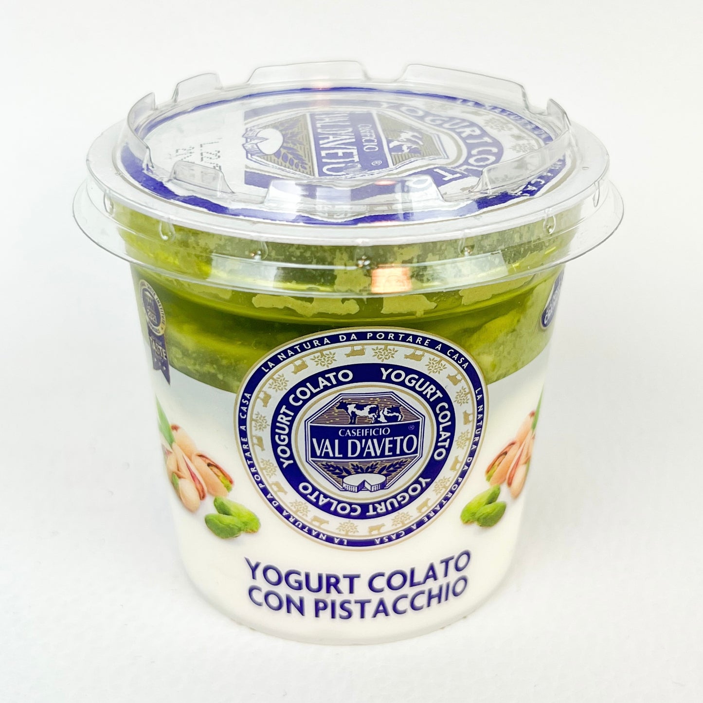 Yogurt colato con pistacchio